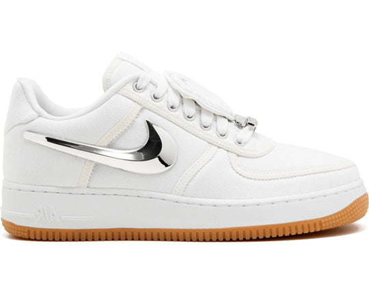 נייק אייר פורס 1 טראוויס סקוט - לבן\לבן