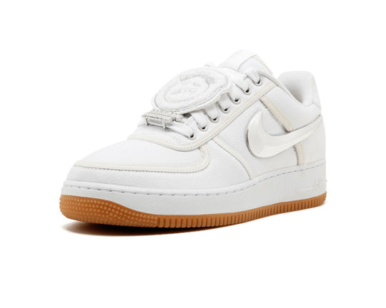 נייק אייר פורס 1 טראוויס סקוט - לבן\לבן