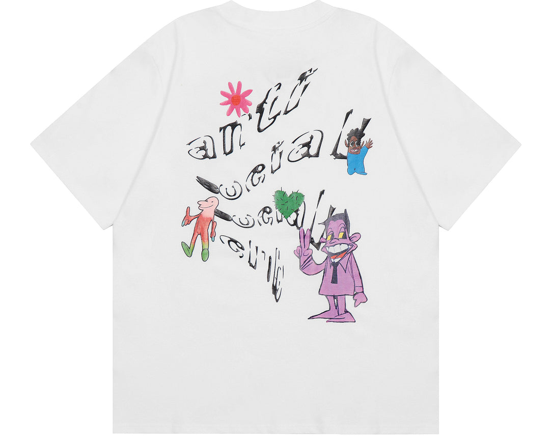 חולצת Anti Social Social Club בצבע לבן