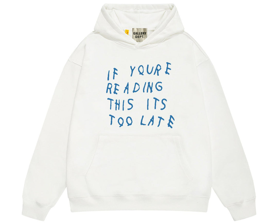 ג'קט גלרי דפט "TOO LATE" בצבע לבן