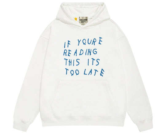 ג'קט גלרי דפט "TOO LATE" בצבע לבן