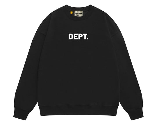 סווטשירט גלרי דפט "CREWNECK" בצבע שחור