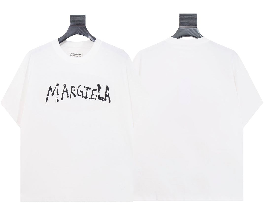 טי שירט מייסון מרג'ילה פרינט בצבע לבן