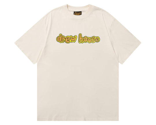 טי שירט "DREW HOUSE LOGO" בצבע שמנת