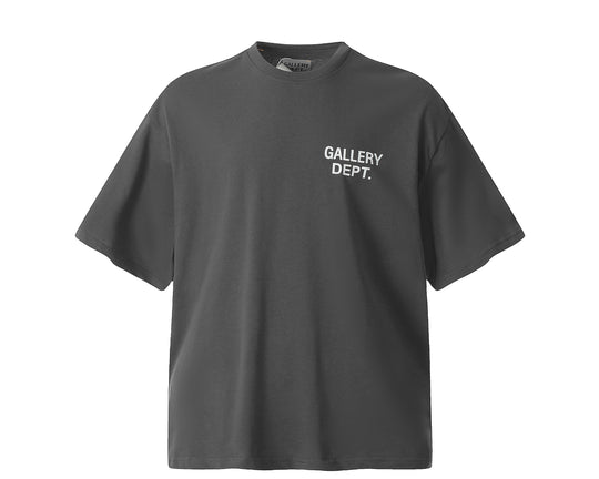 טי שירט גלרי דפט "DOUBLE LOGO HOLLYWOOD"  בצבע אפור כהה