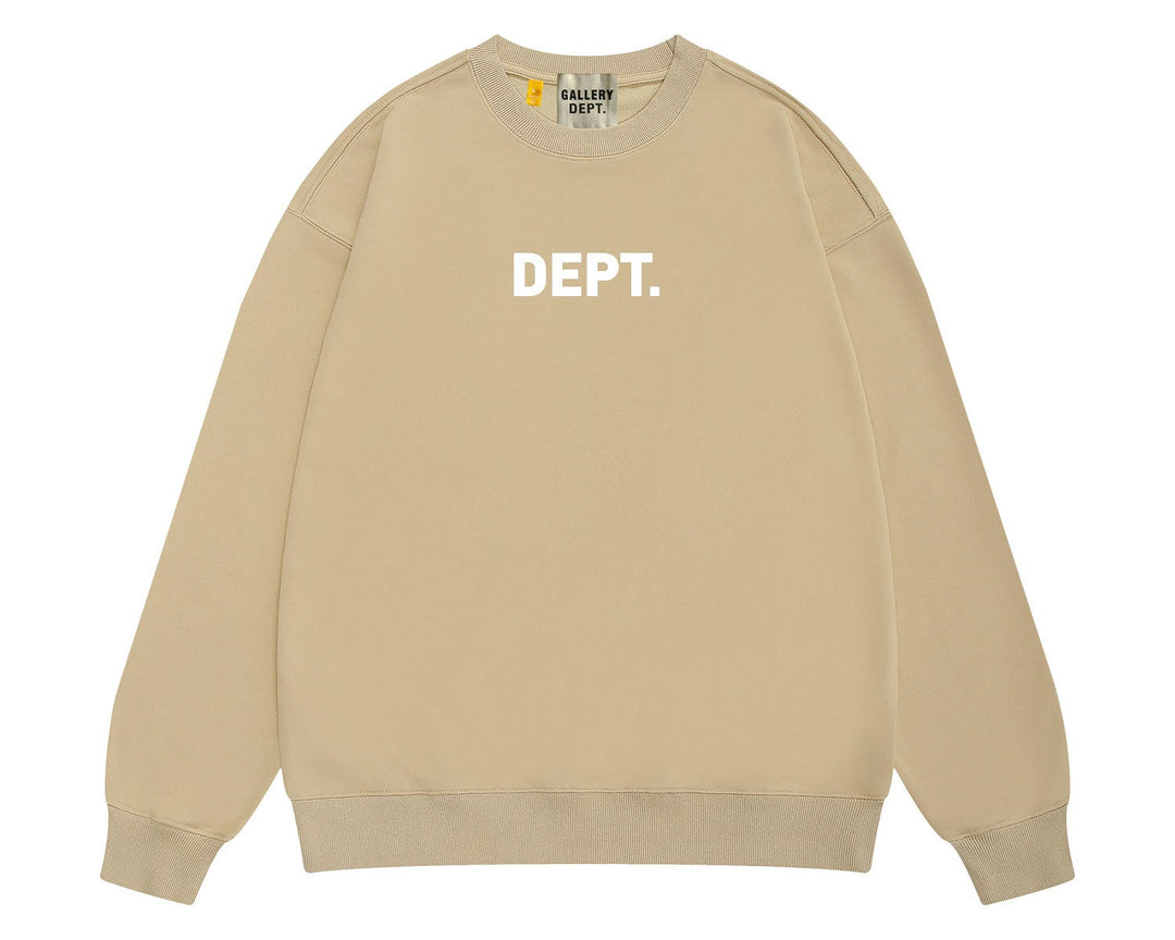 סווטשירט גלרי דפט "CREWNECK" בצבע חאקי