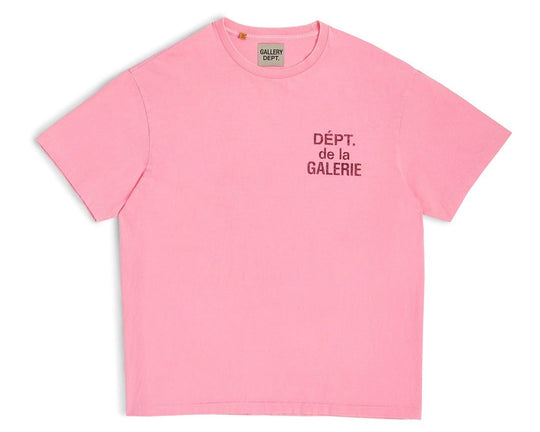 טי שירט גלרי דפט "FRENCH STATEMENT" בצבע ורוד