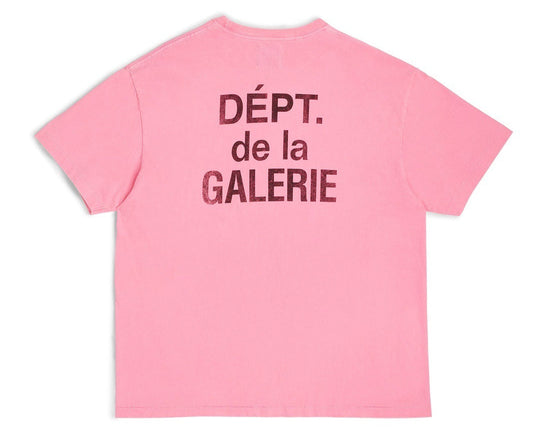 טי שירט גלרי דפט "FRENCH STATEMENT" בצבע ורוד