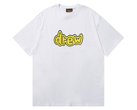טי שירט "DREW CARTOON" בצבע לבן