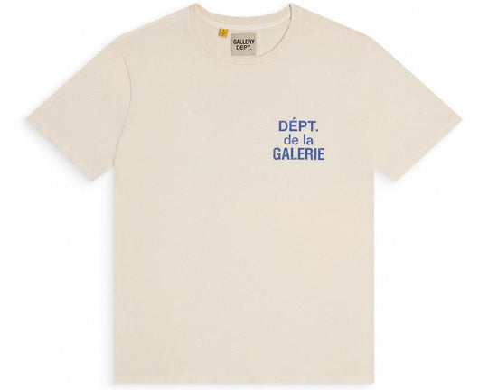 טי שירט גלרי דפט "FRENCH STATEMENT" בצבע וניל