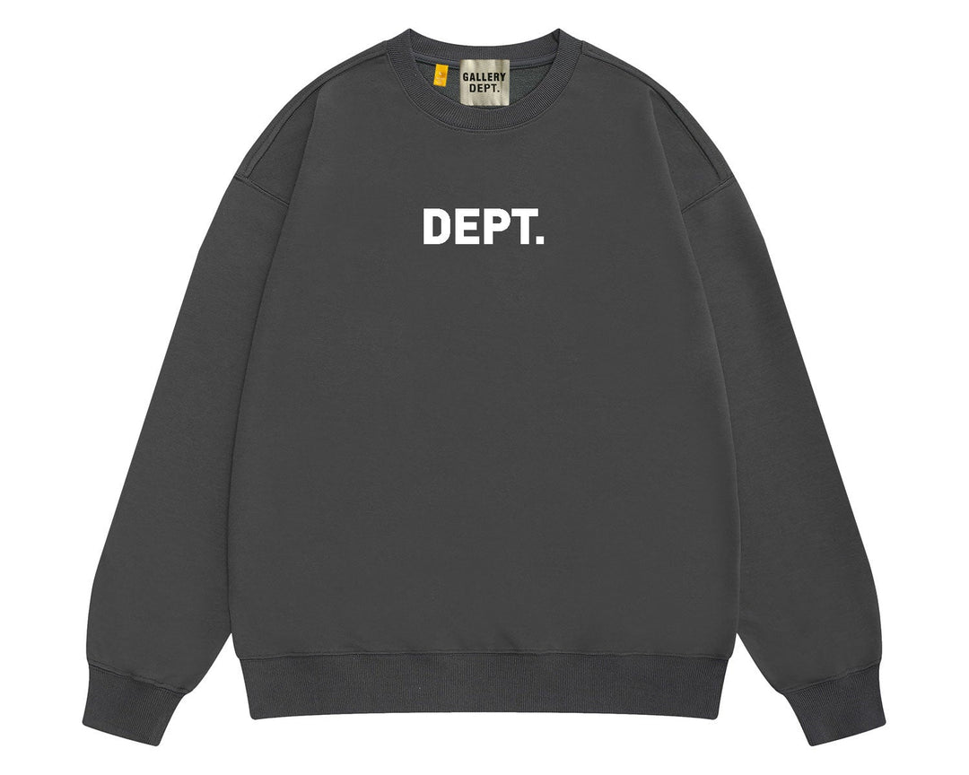 סווטשירט גלרי דפט "CREWNECK" בצבע אפרפר