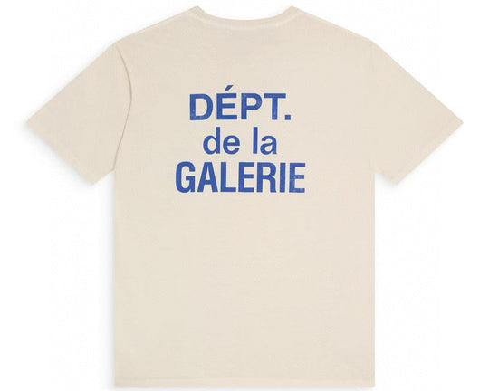 טי שירט גלרי דפט "FRENCH STATEMENT" בצבע וניל