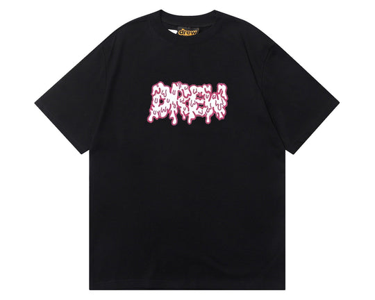 טי שירט "DREW MELTED LOGO" בצבע שחור