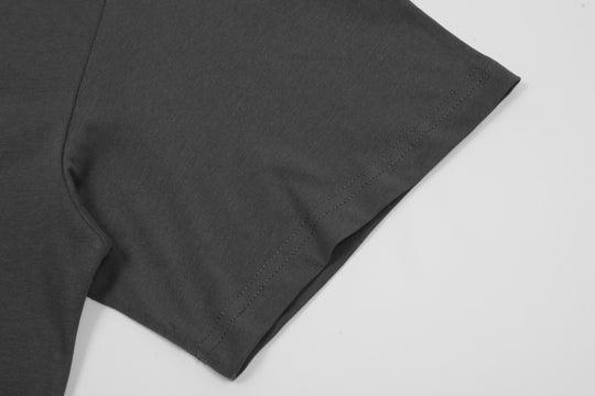 טי שירט גלרי דפט "DOUBLE LOGO HOLLYWOOD"  בצבע אפור כהה