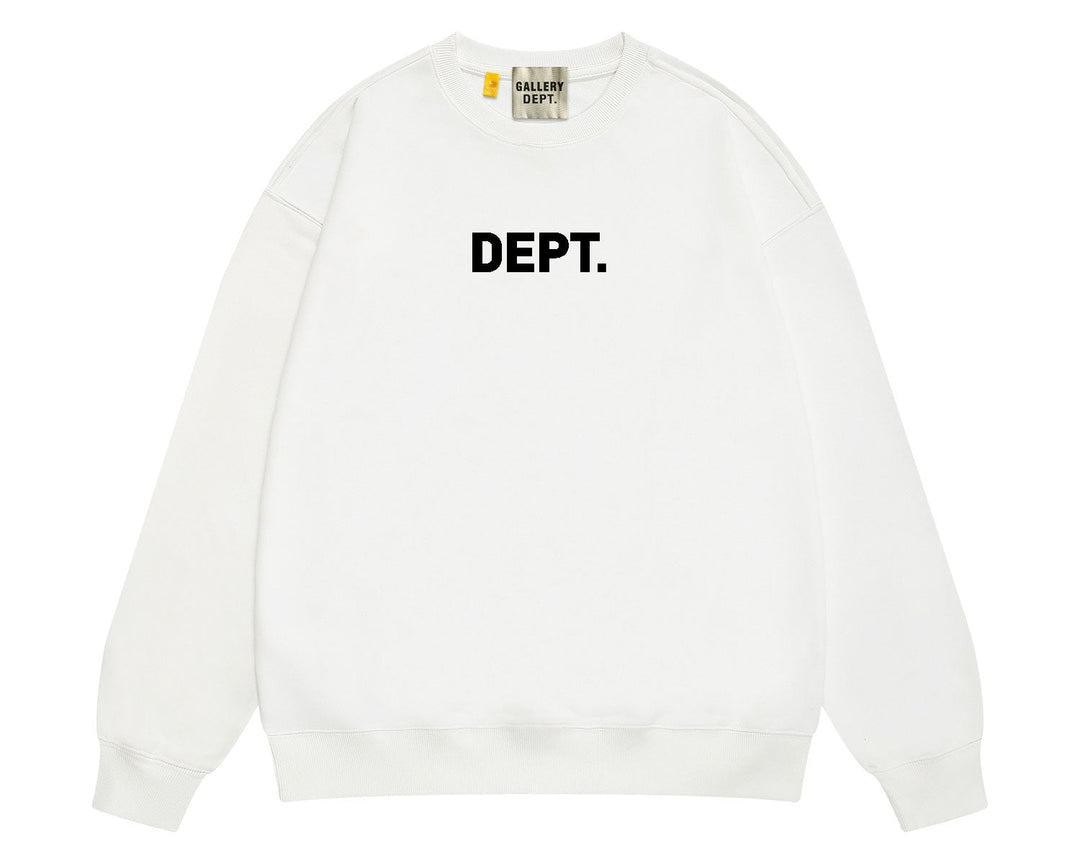 סווטשירט גלרי דפט "CREWNECK" בצבע לבן