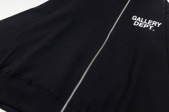 ג'קט זיפ אפ גלרי דפט "HOLLYWOOD"  בצבע שחור