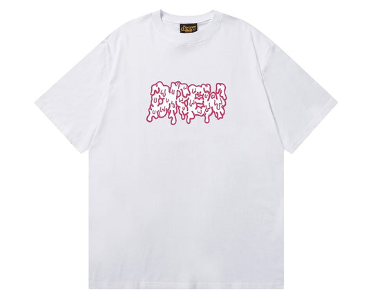 טי שירט "DREW MELTED LOGO" בצבע לבן