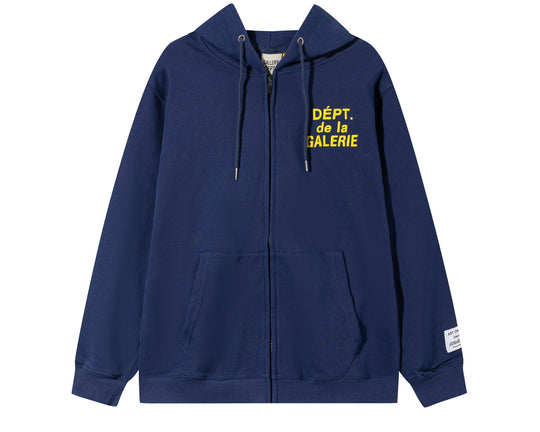 ג'קט רוכסן גלרי דפט "PARIS ZIP UP" בצבע נייבי