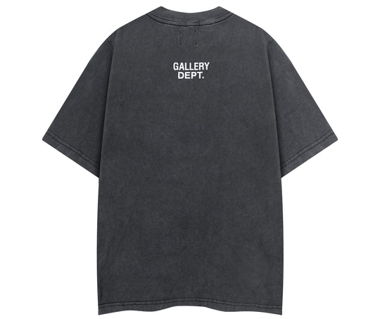 טי שירט גלרי דפט "ATK"  בצבע שחור דהוי וכתום