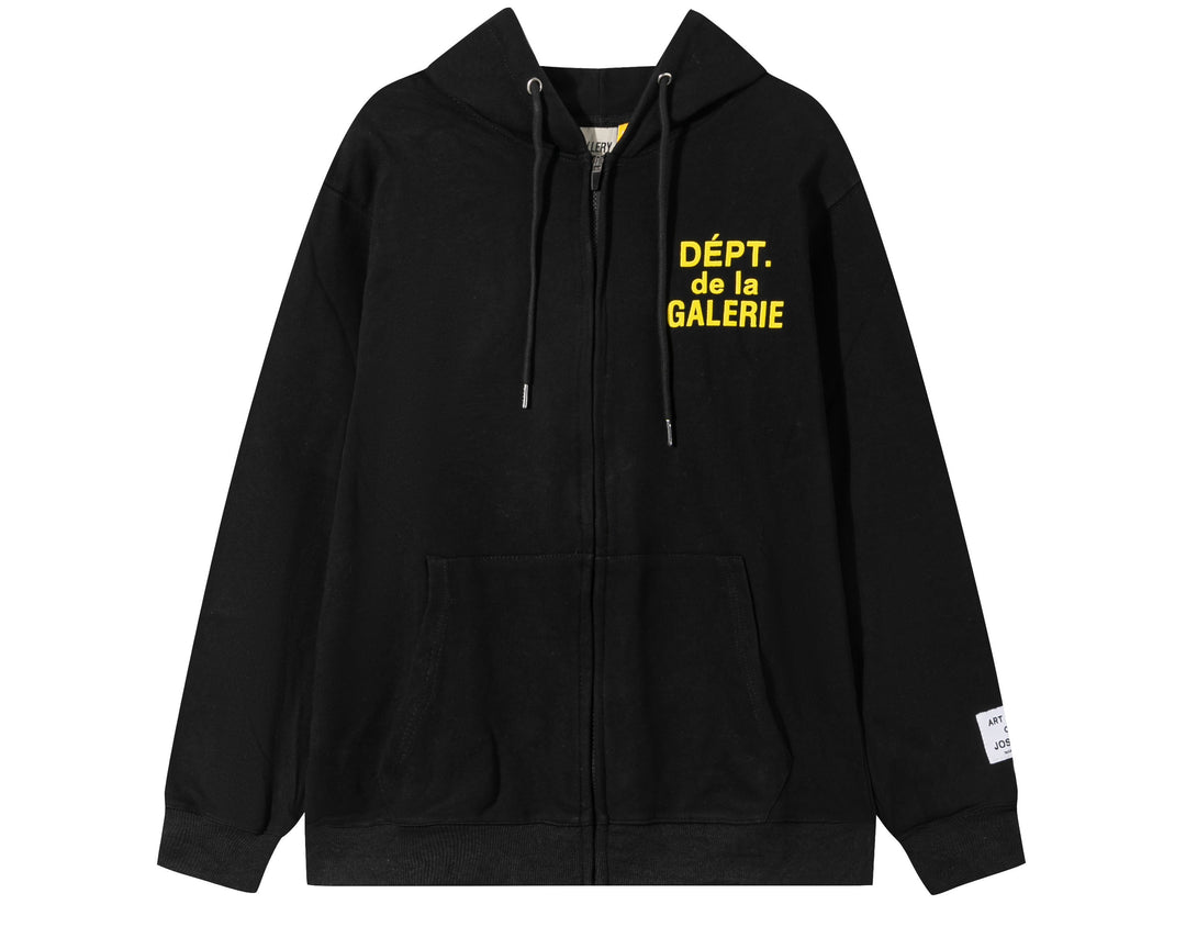 ג'קט רוכסן גלרי דפט "PARIS ZIP UP" בצבע שחור