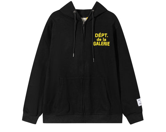 ג'קט רוכסן גלרי דפט "PARIS ZIP UP" בצבע שחור