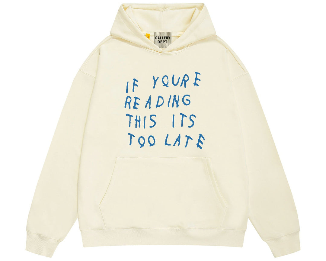 ג'קט גלרי דפט "TOO LATE" בצבע שמנת