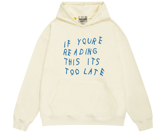 ג'קט גלרי דפט "TOO LATE" בצבע שמנת