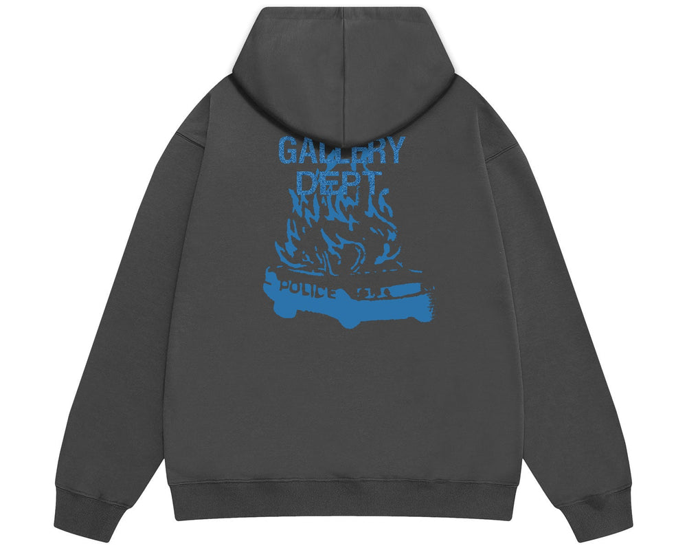 ג'קט גלרי דפט "TOO LATE" בצבע אפור פחם