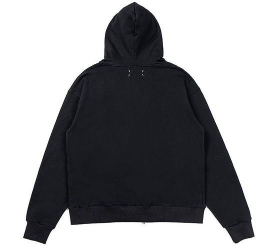 ז'קט זיפ אפ מייסון מרג'ילה בצבע שחור