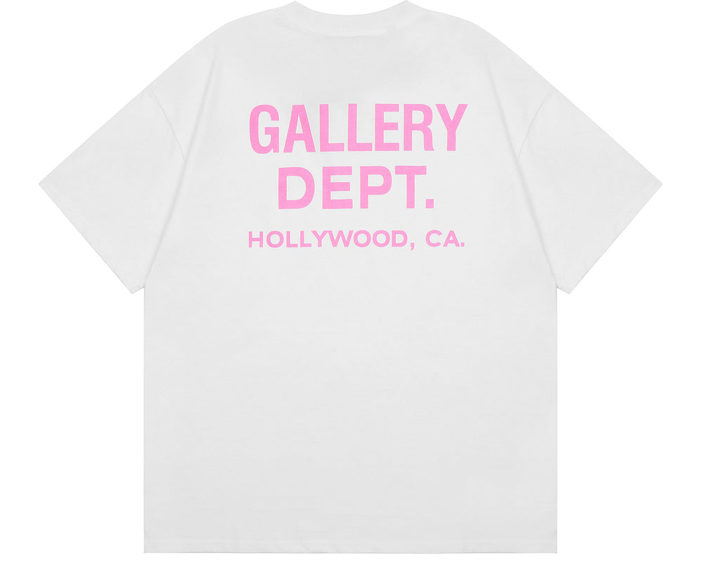 טי שירט גלרי דפט "HOLYWOOD" בצבע לבן ניאון
