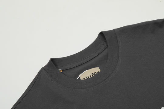 טי שירט גלרי דפט "DOUBLE LOGO HOLLYWOOD"  בצבע אפור כהה