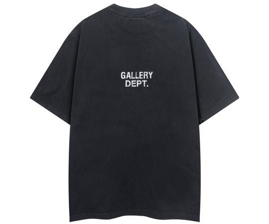 טי שירט גלרי דפט "BACK LOGO"  בצבע שחור