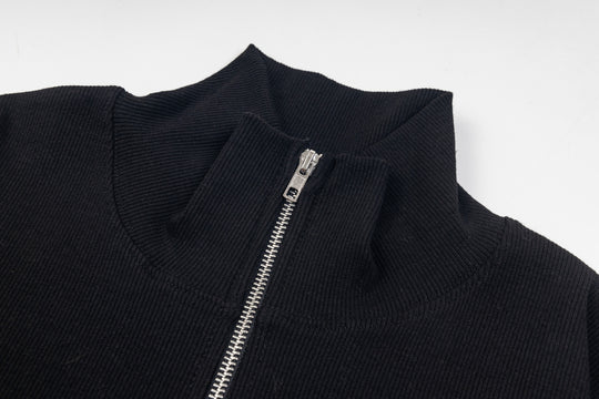 ג'קט זיפ אפ גלרי דפט "HOLLYWOOD"  בצבע שחור