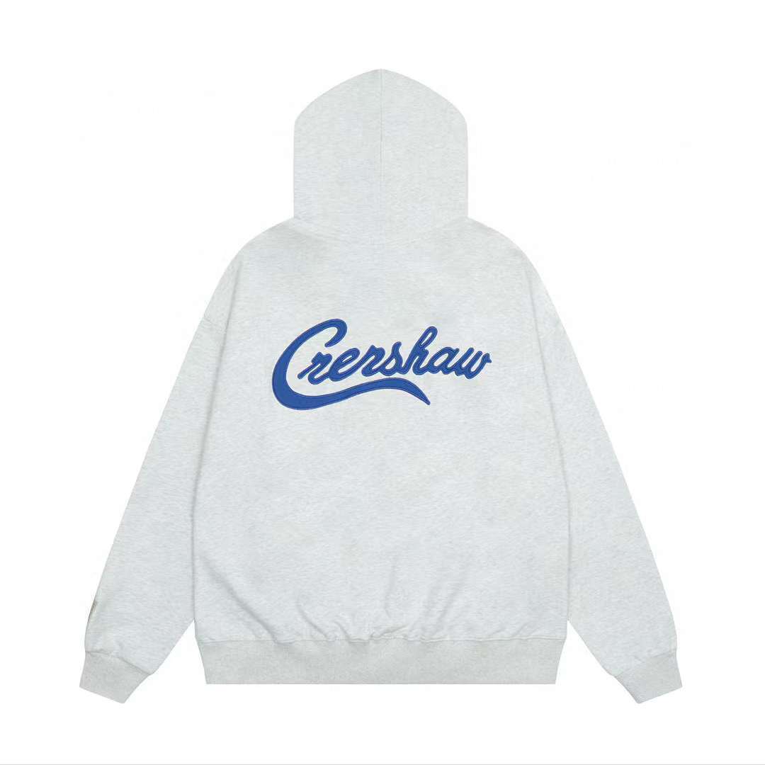קפוצ'ון "FOG ESSENTIALS X TMC CRENSHAW" בצבע אפור מלנג' בהיר