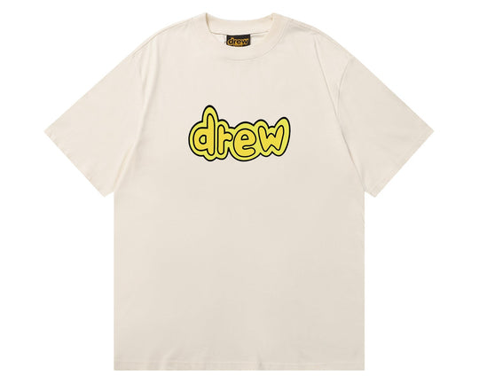 טי שירט "DREW CARTOON" בצבע שמנת