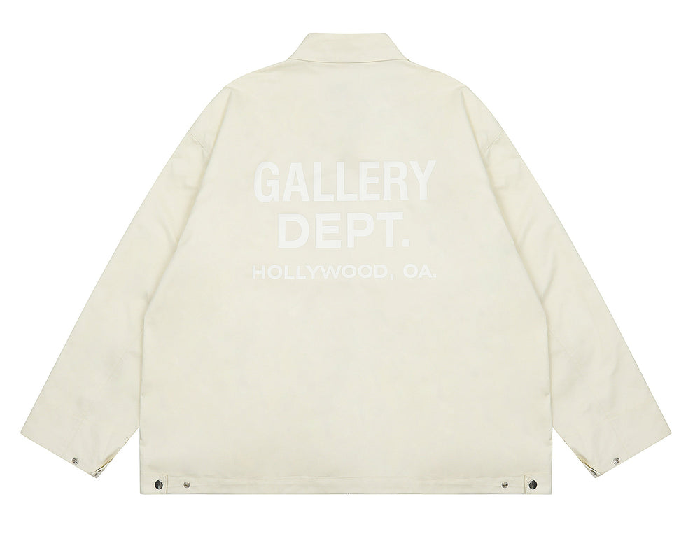 ג'קט גלרי דפט "COACH JACKET" בצבע אוף וויט