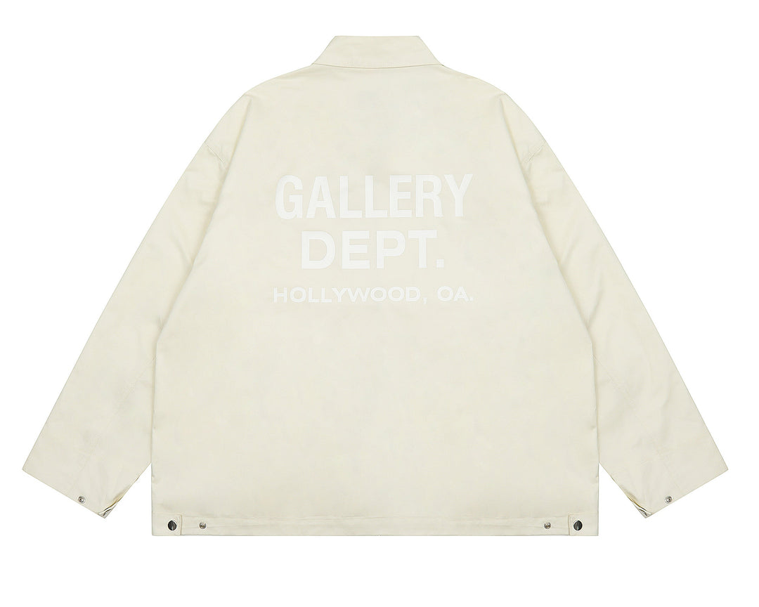 ג'קט גלרי דפט "COACH JACKET" בצבע אוף וויט