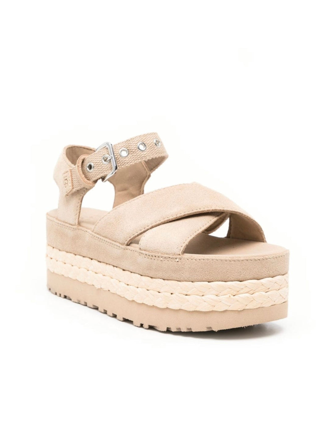 UGG SANDALS - סנדלי האג קרם בהיר פלטפורמה