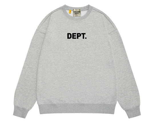 סווטשירט גלרי דפט "CREWNECK" בצבע אפור