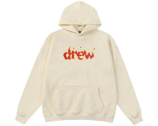 קפוצ'ון "DREW ON FIRE" בצבע שמנת