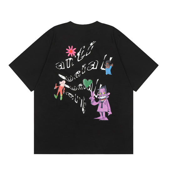 חולצת Anti Social Social Club בצבע שחור