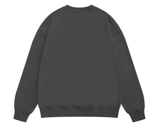 סווטשירט גלרי דפט "CREWNECK" בצבע אפרפר