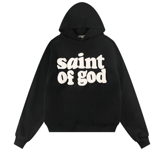 קפוצ'ון "FOG ESSENTIALS X SAINT MICHAEL" בצבע שחור