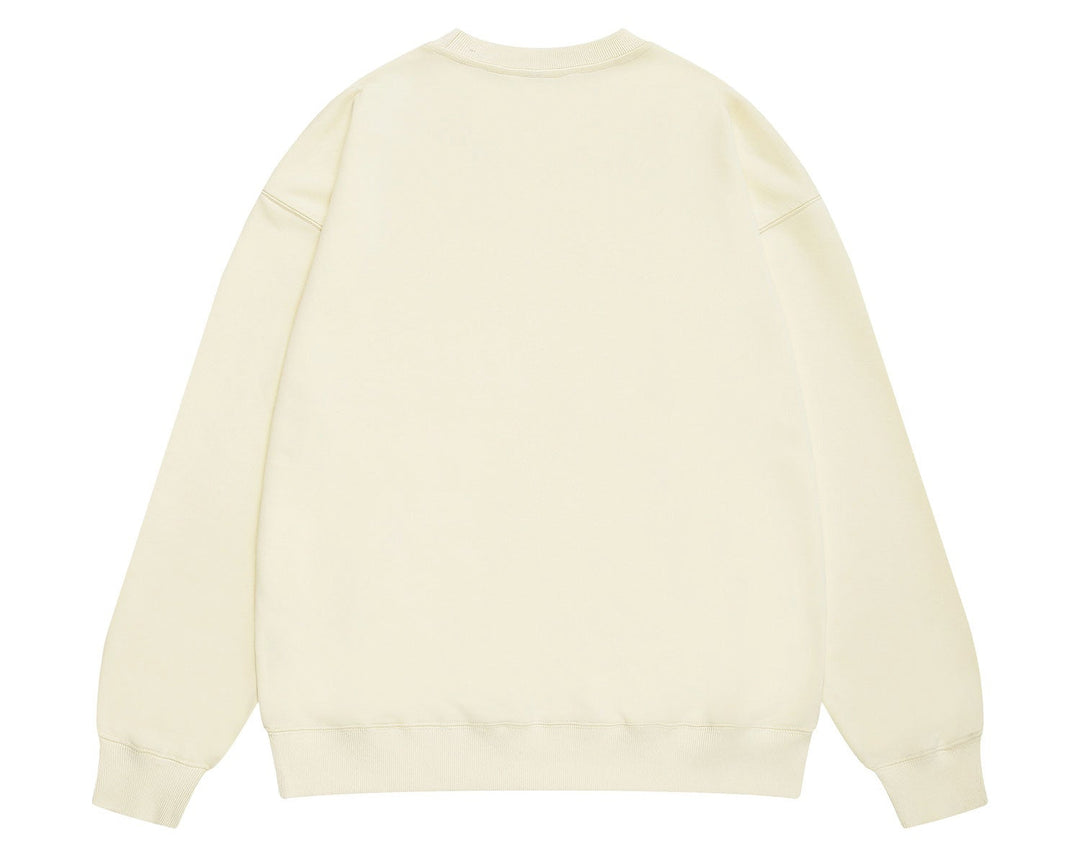סווטשירט גלרי דפט "CREWNECK" בצבע שמנת