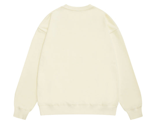 סווטשירט גלרי דפט "CREWNECK" בצבע שמנת