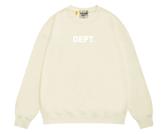סווטשירט גלרי דפט "CREWNECK" בצבע שמנת
