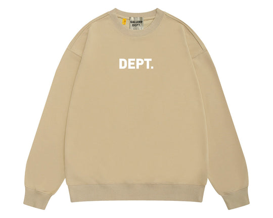 סווטשירט גלרי דפט "CREWNECK" בצבע חאקי