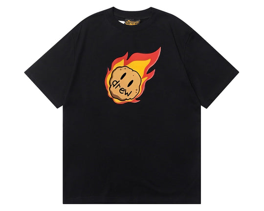 טי שירט "DREW FLAMING METEOR" בצבע שחור
