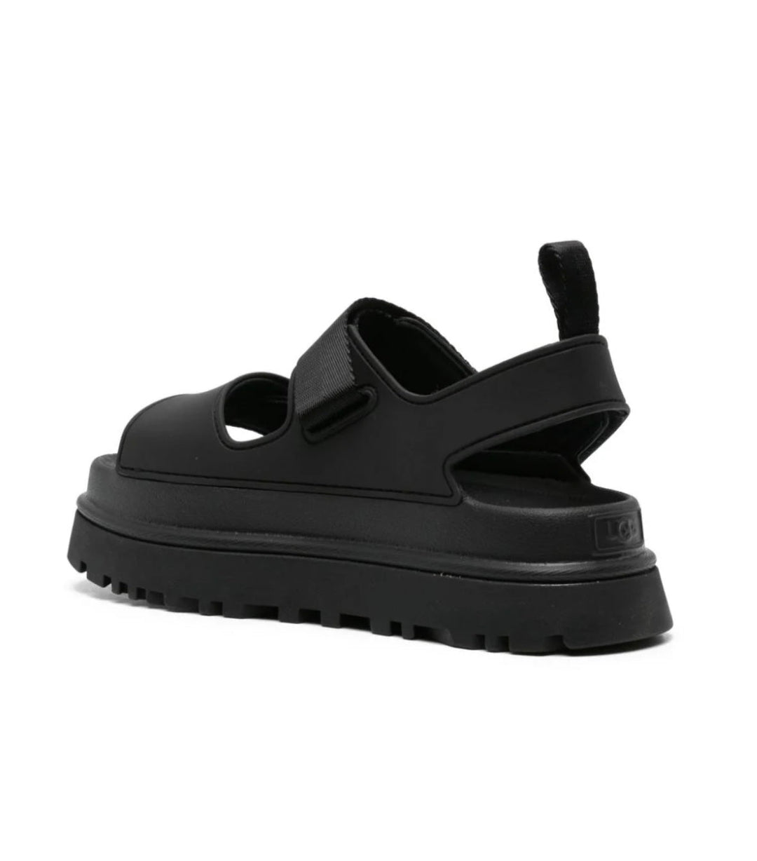 UGG SANDALS - סנדלי האג שחור פלטפורמה