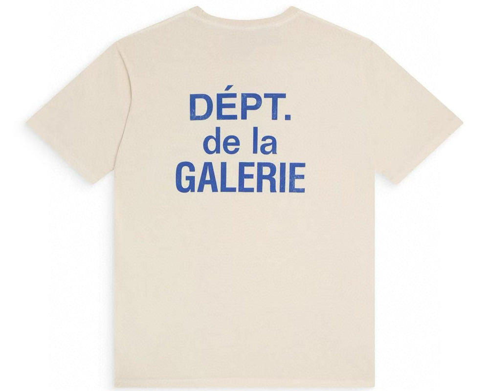 טי שירט גלרי דפט "FRENCH STATEMENT" בצבע וניל